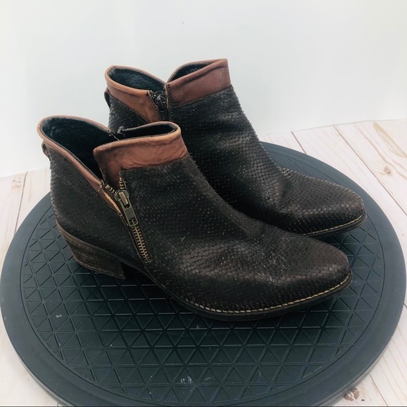 Khrio‎ Women’s leather ankle boots dark brown 10/40 - Picture 2 of 12